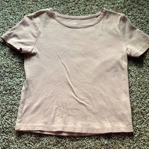 Light Mauve Pink Baby Tee